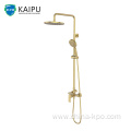 Rain Shower System Exposed Pipe Mixer Faucet Set